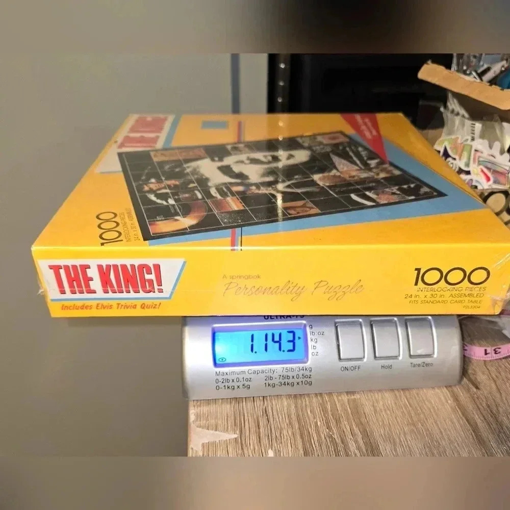 New Old Stock NOS Vintage Elvis Puzzle Factory Sealed Springbok 1000 Piece - Picture 8 of 8